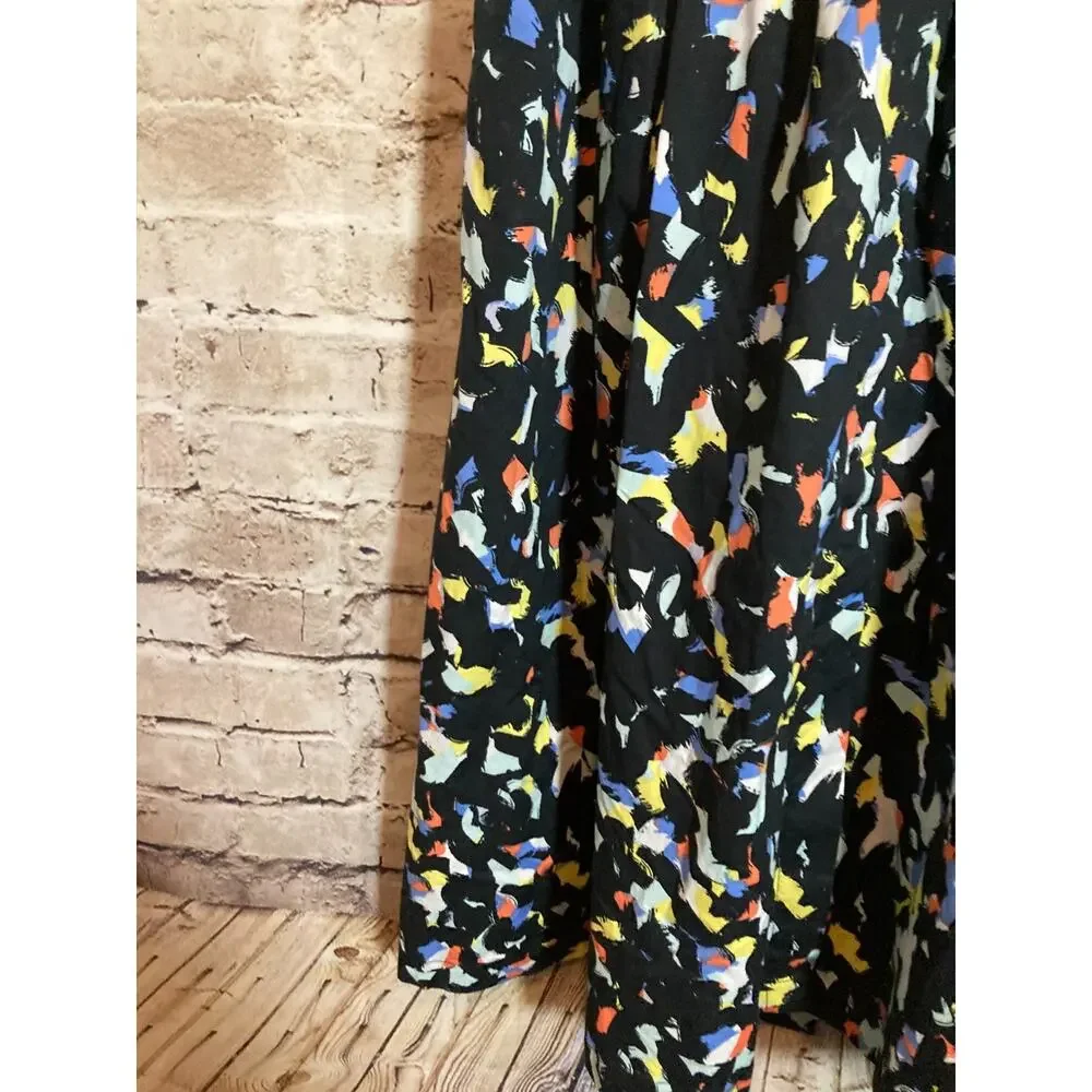 Jason Wu Shirt Dress Womens XS Black Speckled Full Button Front Belted Artsy - Picture 8 of 14